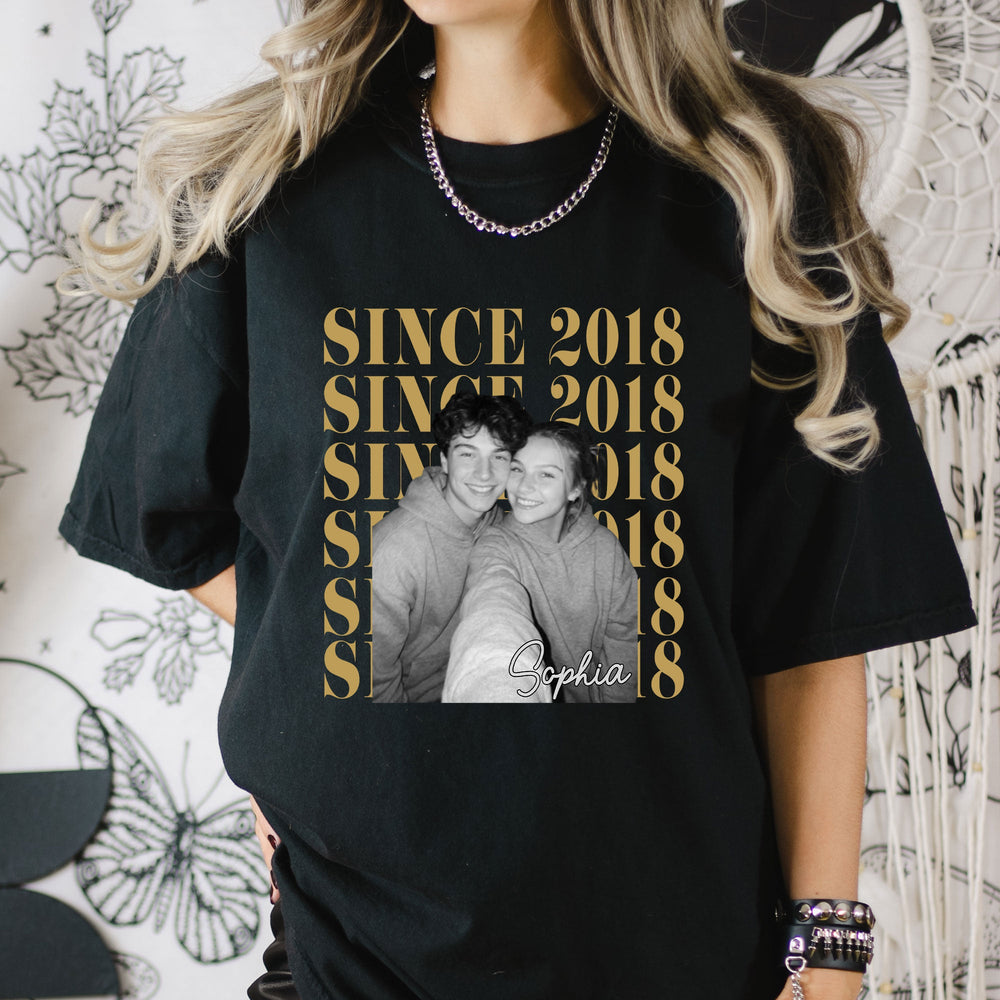 Couple Together Since Custom Photo - Personalized Shirt