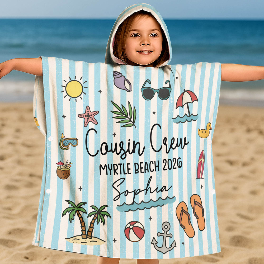 Cousin Crew Summer Trip - Personalized Beach Towel