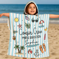 Cousin Crew Summer Trip - Personalized Beach Towel
