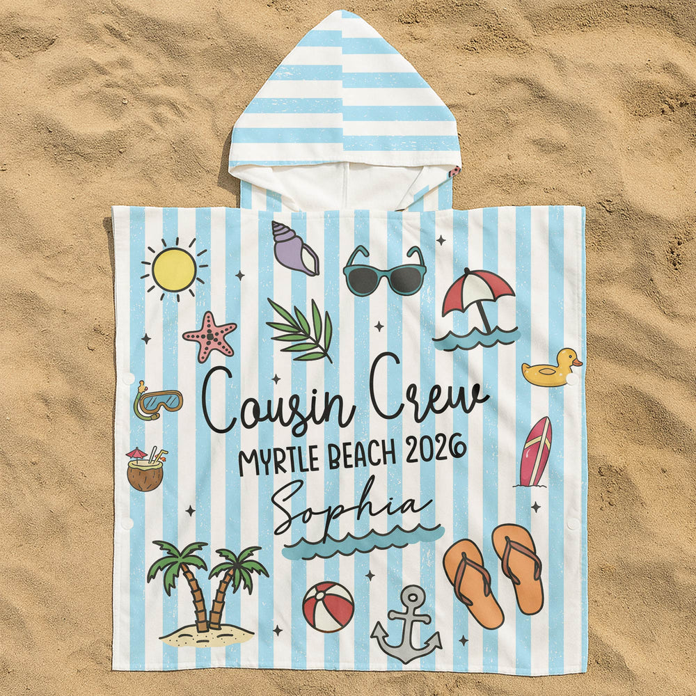 Cousin Crew Summer Trip - Personalized Beach Towel