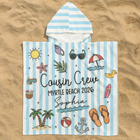 Cousin Crew Summer Trip - Personalized Beach Towel