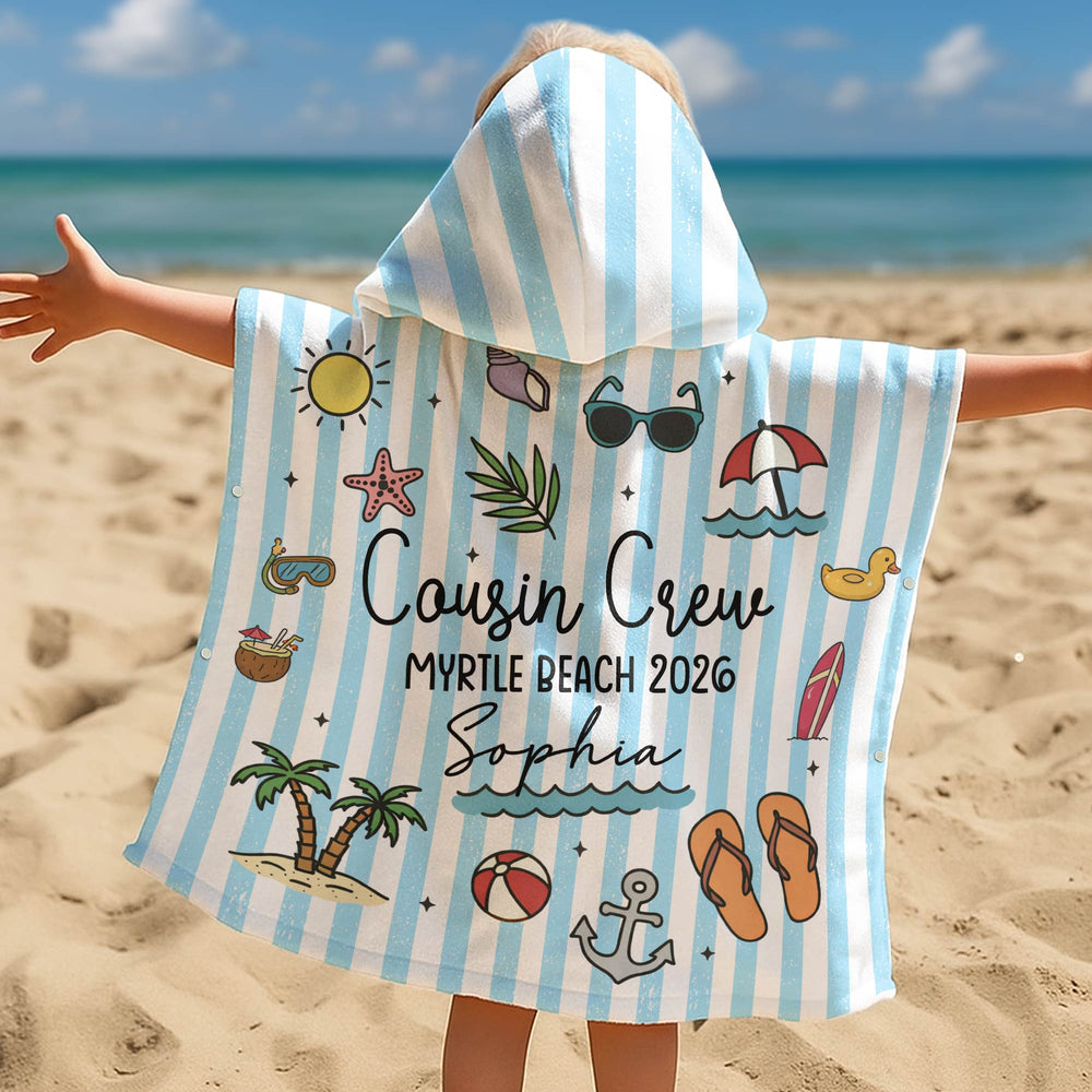 Cousin Crew Summer Trip - Personalized Beach Towel