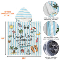 Cousin Crew Summer Trip - Personalized Beach Towel
