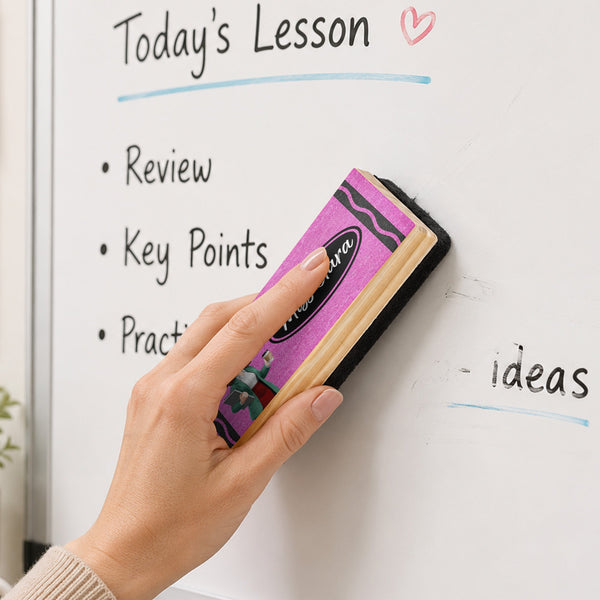 Crayon Themed Teacher - Personalized Whiteboard Eraser