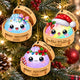 Personalized Merry Squishmas Acrylic Ornament - Cute Dumpling Christmas Keepsake