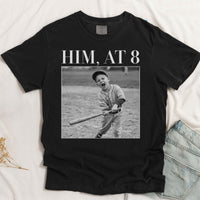 Custom Childhood Photo Of Him, Her - Personalized Photo Couple Matching Comfort Tee