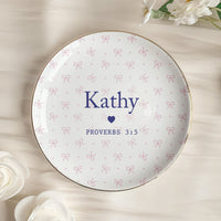 Custom Favorite Bible Verse And Name Faith Gift - Personalized Jewelry Dish
