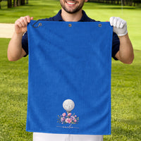 Custom Name And Birth Flower For Golf Lover - Personalized Golf Towel