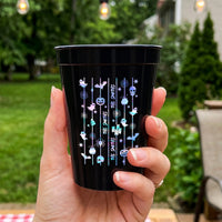 Custom Name Halloween Party Cups - Personalized Spooky Stadium Drinkware