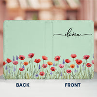 Custom Name & Birth Flower Birthday Gift For Her, Sisters, Daughter, Friends - Personalized Kindle Case