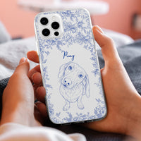 Custom Pet Portrait Phone Case For Dog Lover, Cat Lover - Personalized Phone Case
