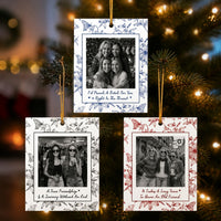 Personalized Photo Christmas Ornament - Funny Best Friend Keepsake Gift