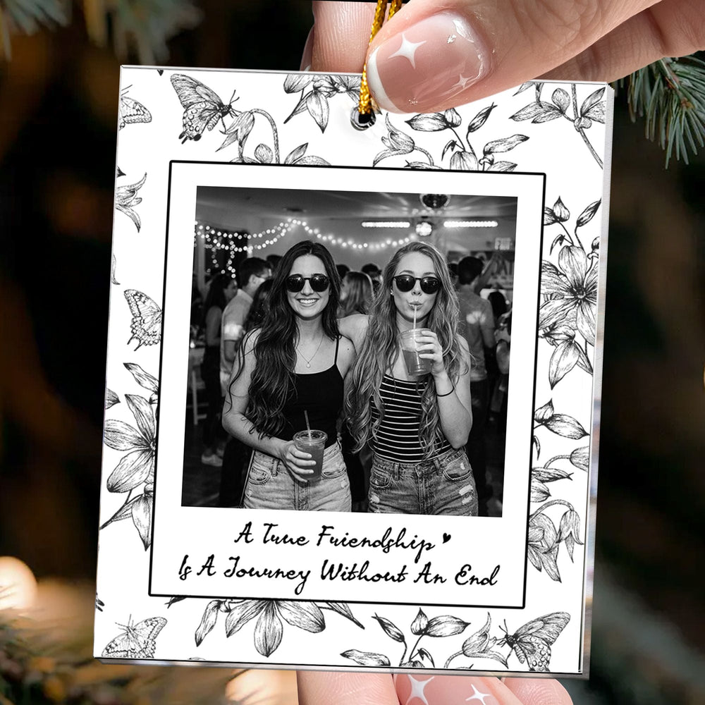 Personalized Photo Christmas Ornament - Funny Best Friend Keepsake Gift
