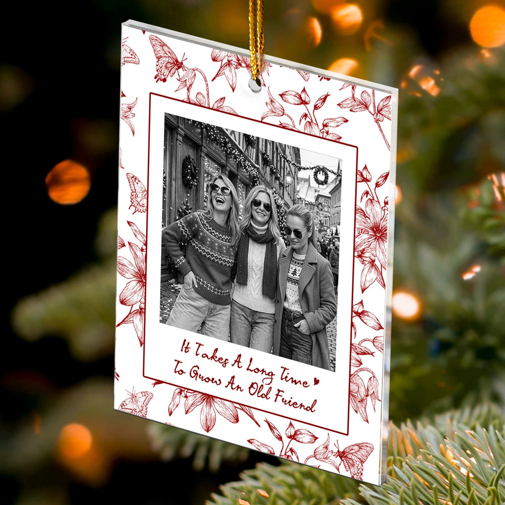 Personalized Photo Christmas Ornament - Funny Best Friend Keepsake Gift