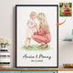 Custom Photo Mommy & Me Mother's Day Gift For Mom, Wife - Personalized Poster