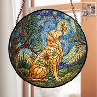 Custom Photo Pet Memorial Personalized Window Hanging Suncatcher