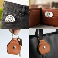 Custom Spicy Photo & Message - Personalized Leather Photo Pocket Hug