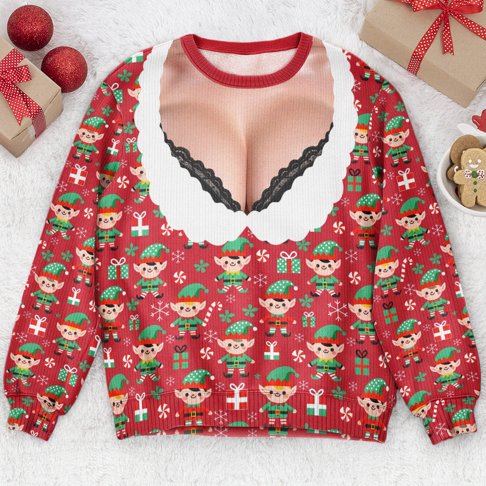 Custom Like Father Like Daughter Ugly Christmas Sweater, Funny Xmas Sweatshirt