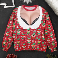 Custom Like Father Like Daughter Ugly Christmas Sweater, Funny Xmas Sweatshirt