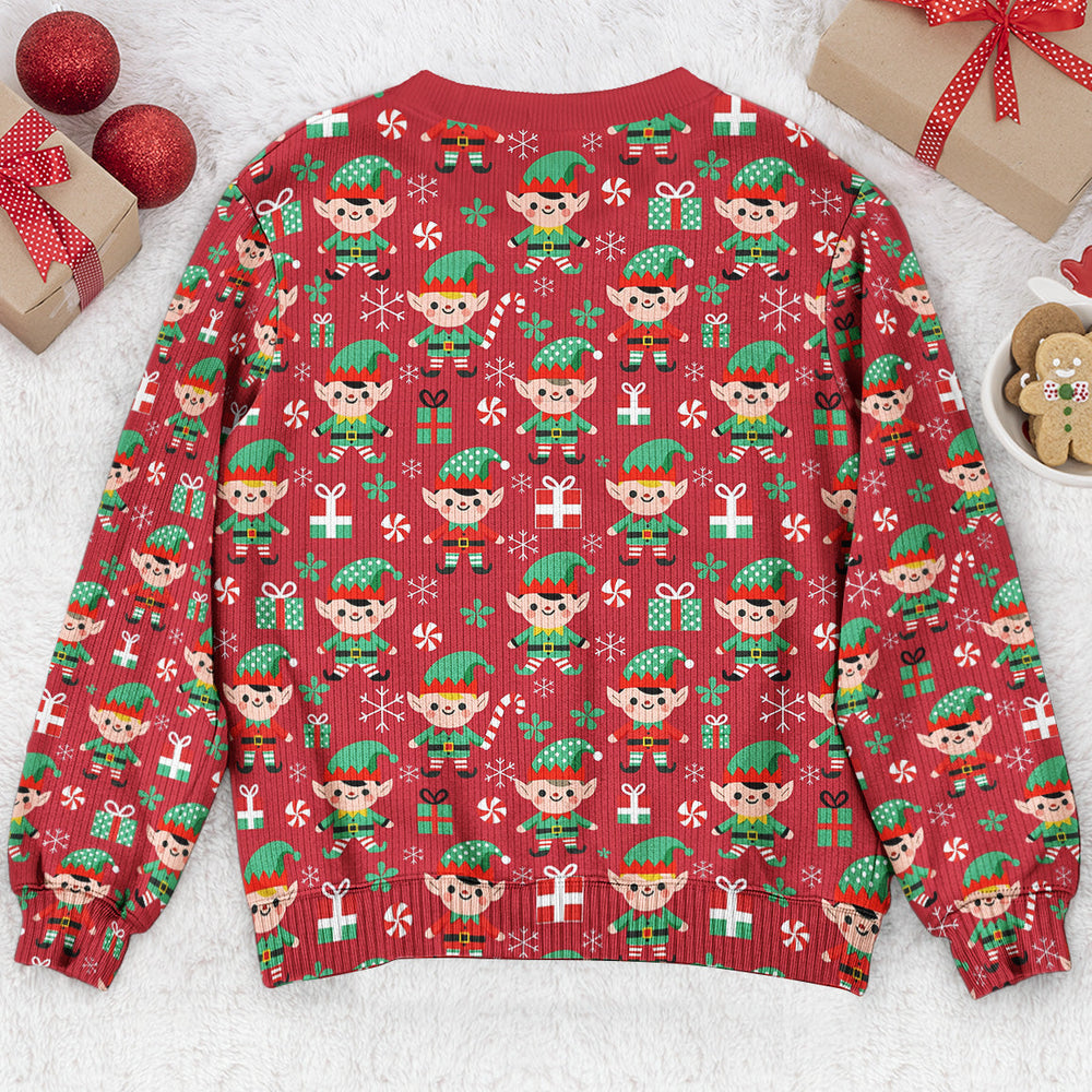 Custom Like Father Like Daughter Ugly Christmas Sweater, Funny Xmas Sweatshirt