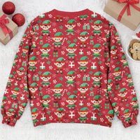 Custom Like Father Like Daughter Ugly Christmas Sweater, Funny Xmas Sweatshirt