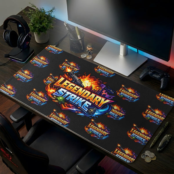 Custom Any Logo, For Him, Her, Gaming Lovers - Personalized Desk Mat | Cool Gamer Setup Gift For Men & Women