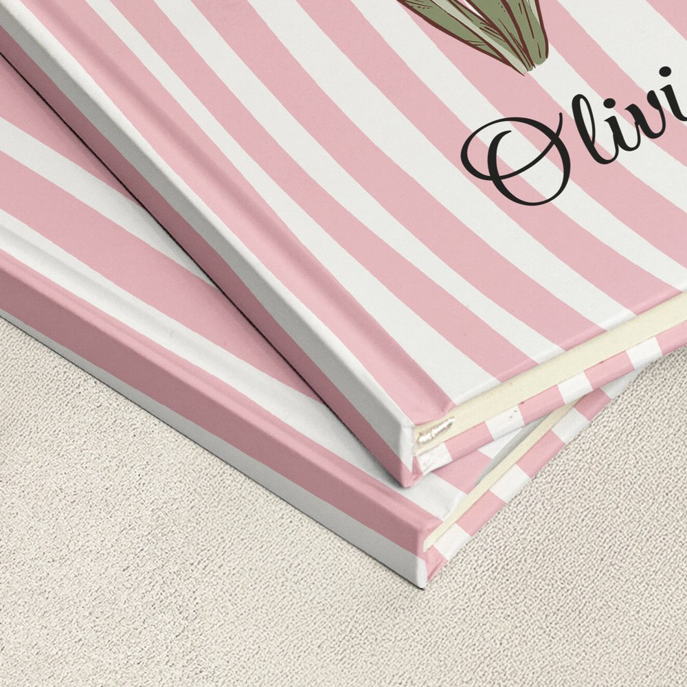 Custom Birth Flower Gift For Her, Friends, Sisters, Coworker - Personalized Journal