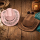 Custom Birth Flower & Name For Her, Cowgirls, Western Style - Personalized Cowboy Hat
