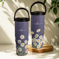 Custom Birth Flower & Name For Her, Coworkers, Friends, Teacher - Personalized 30oz Tumbler