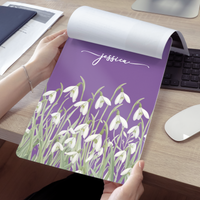 Custom Birth Flower & Name For Her, Coworkers, Friends, Teacher - Personalized Clipboard