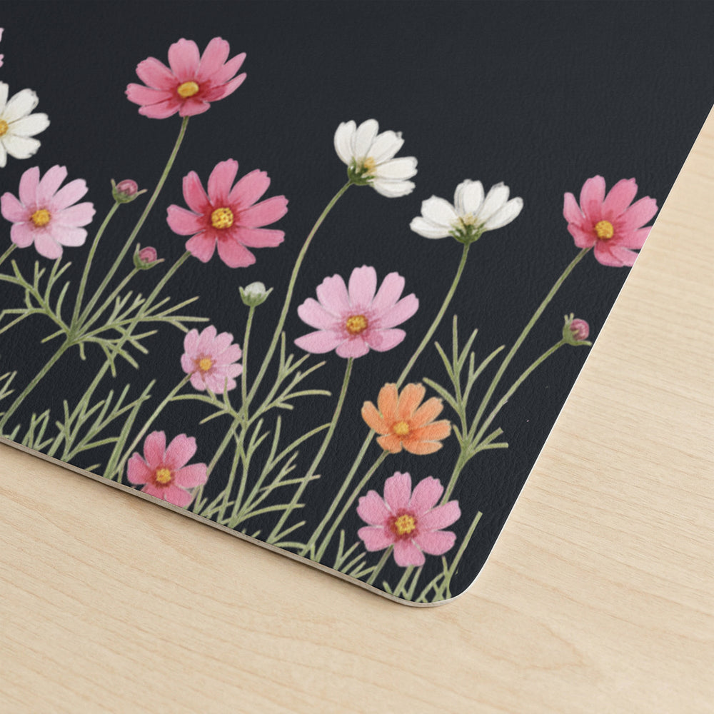 Custom Birth Flower & Name For Her, Coworkers, Friends, Teacher - Personalized Desk Mat