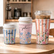 Personalized Birth Flower Iced Coffee Sleeve - Custom Name Gift for Women
