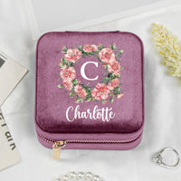 Custom Birth Flower & Name For Her, Wife, Daughter, Sister, Friends - Personalized Jewelry Box