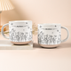 Personalized Birth Flower Pottery Mug - Custom Name Ceramic Gift for Her