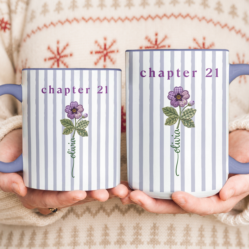 Personalized Yarnaholic Tumbler, Custom Birth Flower Gift for Crochet & Knitting Lover