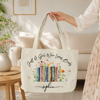 Custom Books's Name For Bookish, Book Lovers - Personalized Tote Bag