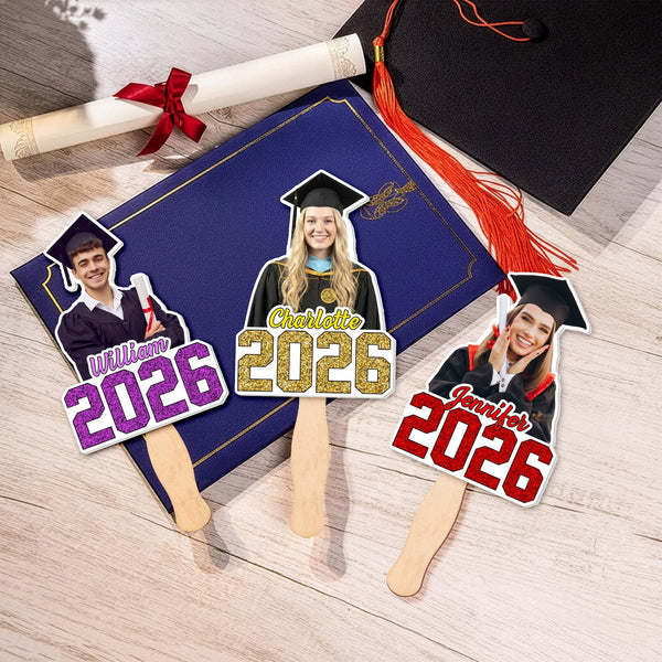 Custom Face Graduation - Personalized Graduation Fan