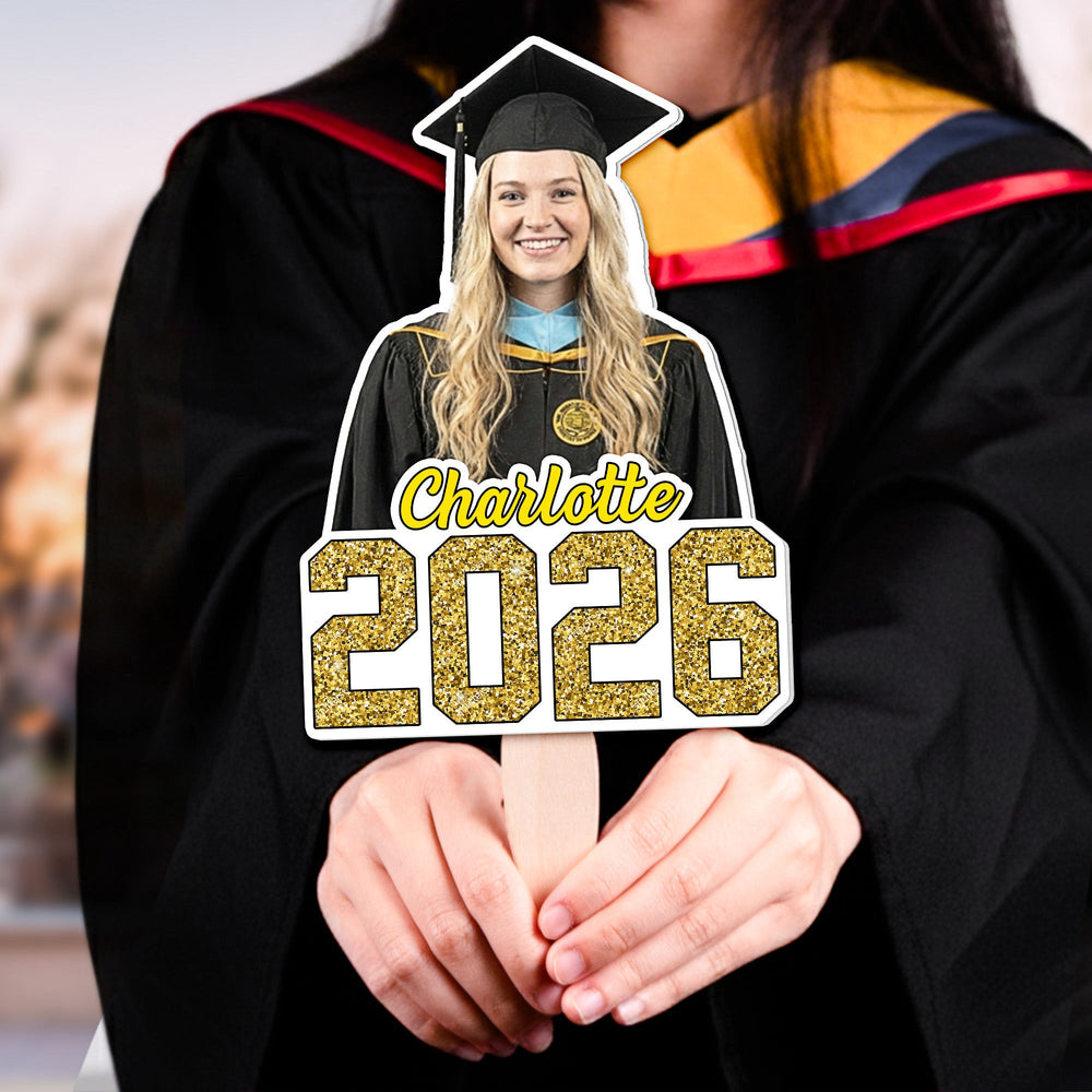 Custom Face Graduation - Personalized Graduation Fan