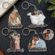 Custom Faceless Portrait Car Ornament, Anniversary Gifts For Him, Her - Personalized Keychain