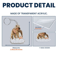 Custom Faceless Portrait Car Ornament, Anniversary Gifts For Him, Her - Personalized Keychain