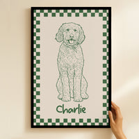 Custom Funky Pet Portrait Retro Pet Prints Gift - Personalized Poster