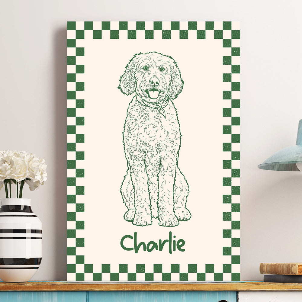 Custom Funky Pet Portrait Retro Pet Prints Gift - Personalized Poster