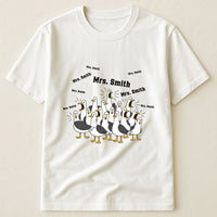 Custom Funny Seagulls Teacher - Personalized Shirt