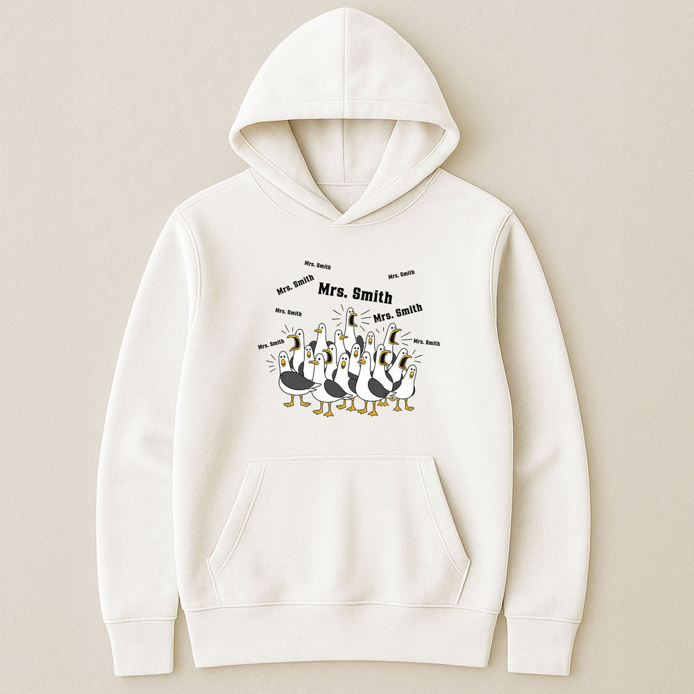 Custom Funny Seagulls Teacher - Personalized Shirt