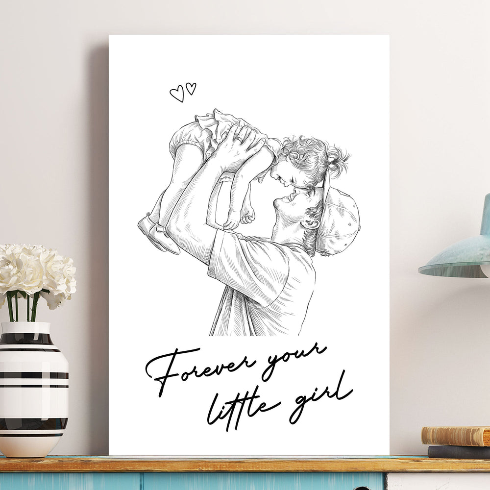 Custom Gift With Photo Father's Day Gift For Dad, Husband - Personalized Poster