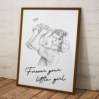 Custom Gift With Photo Father's Day Gift For Dad, Husband - Personalized Poster