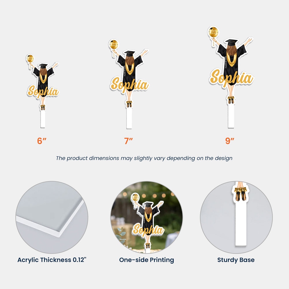 Custom Graduation - Personalized Cake Topper