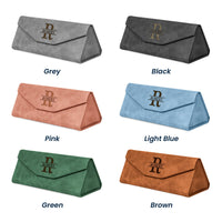 Custom Initial Names For Him, Son, Husband, Boyfriend, Coworkers - Personalized Leather Glasses Case