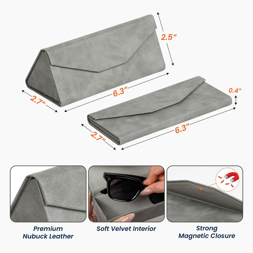 Custom Initial Names For Him, Son, Husband, Boyfriend, Coworkers - Personalized Leather Glasses Case