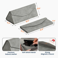 Custom Initial Names For Him, Son, Husband, Boyfriend, Coworkers - Personalized Leather Glasses Case
